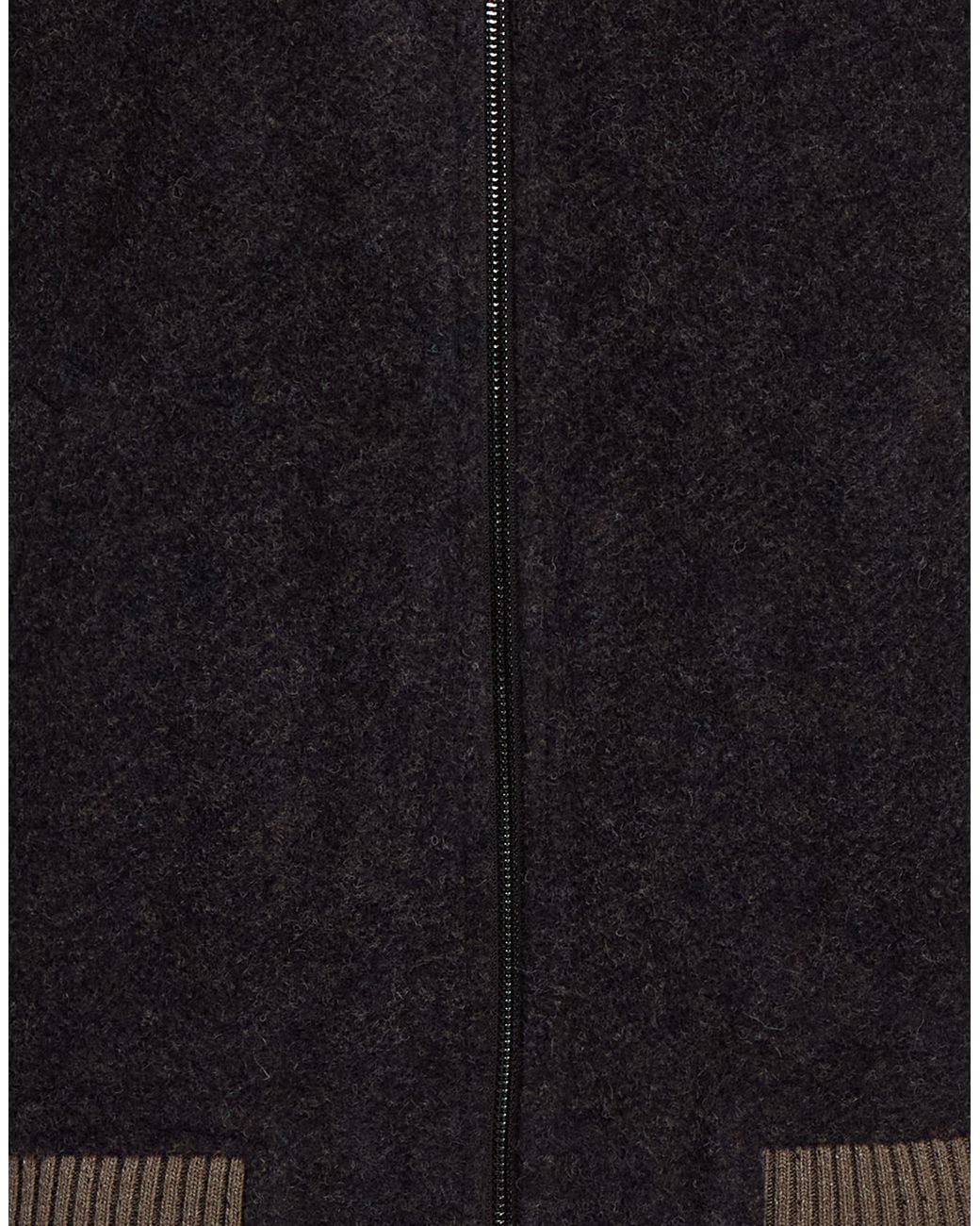 Bob Black Jacket Acrylic, Virgin Wool, Polyester for men
