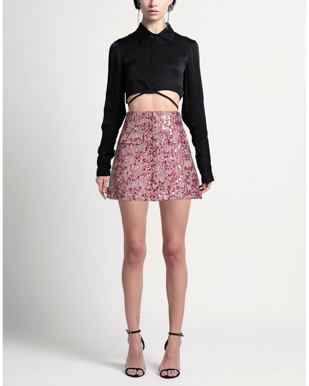 No Secrets Red Mini Skirt