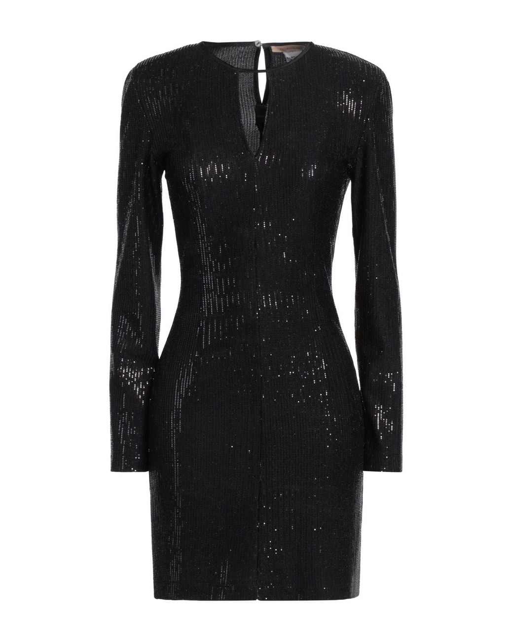 Pennyblack Black Mini Dress Polyamide, Elastane, Metallic Fiber