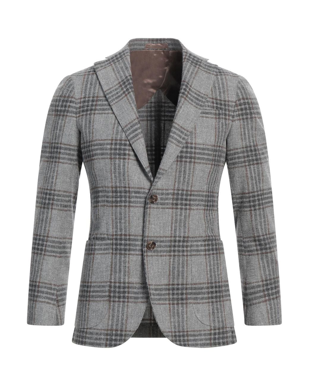Barba Napoli Gray Blazer Virgin Wool, Polyamide for men