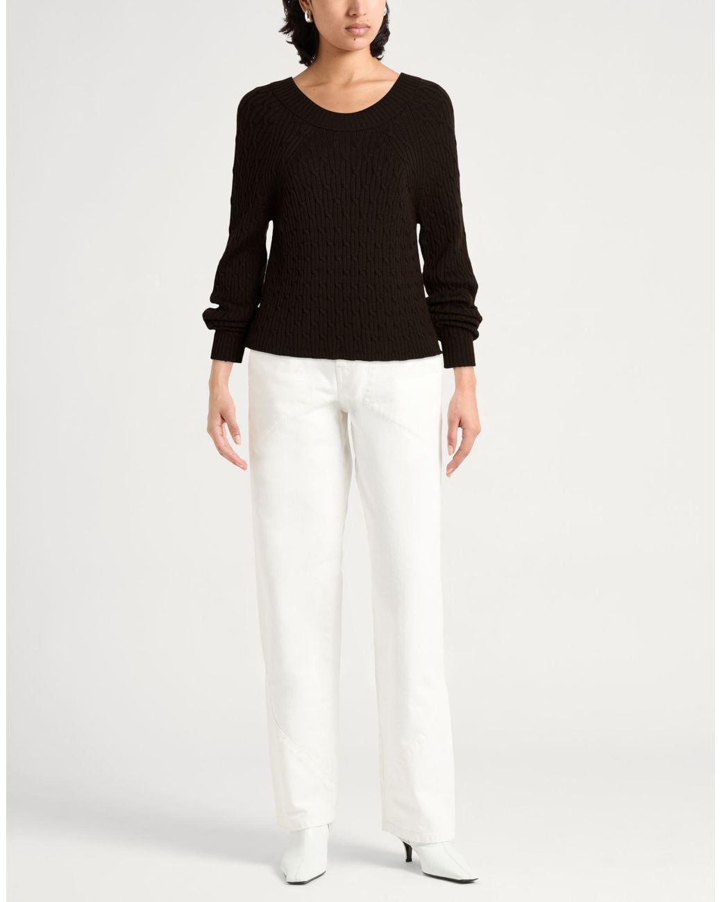 Max Mara Black Dark Sweater Virgin Wool