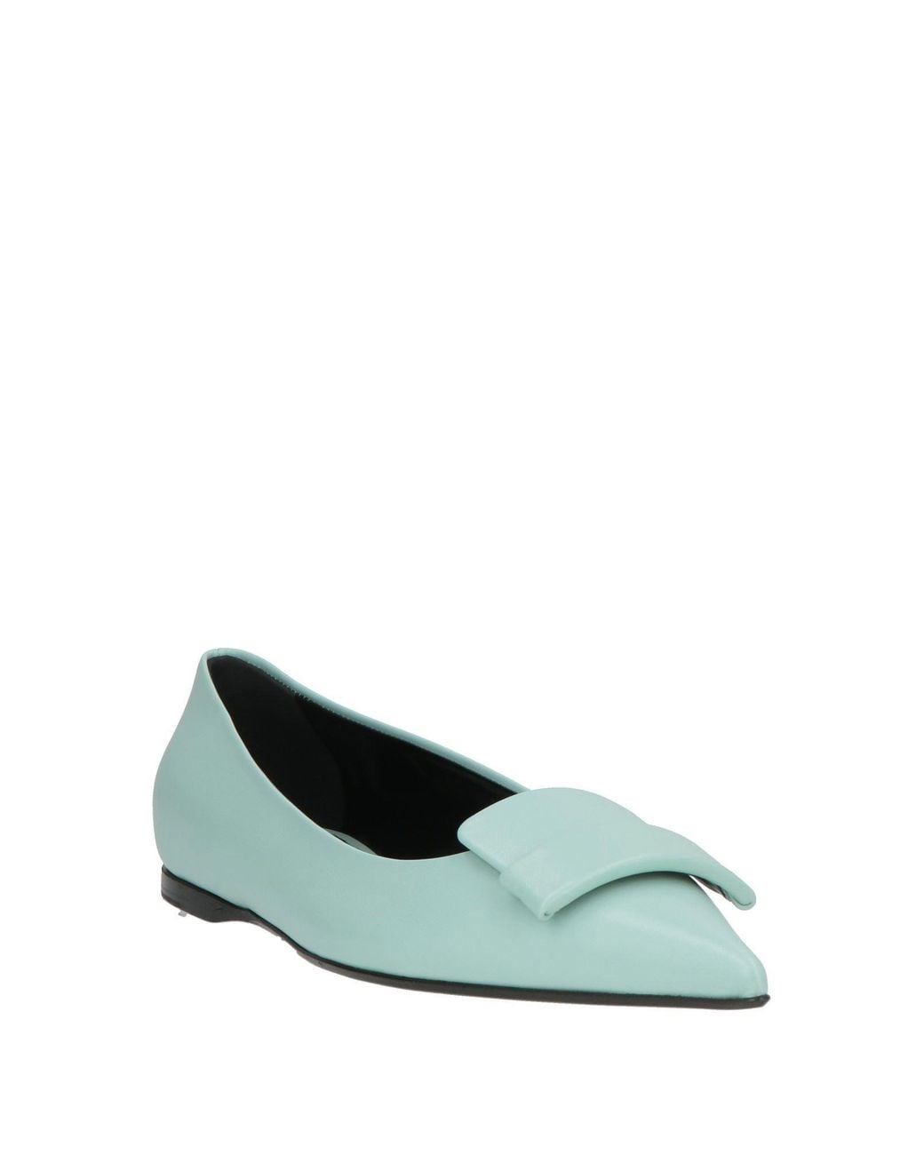 Sergio Rossi Green Ballet Flats