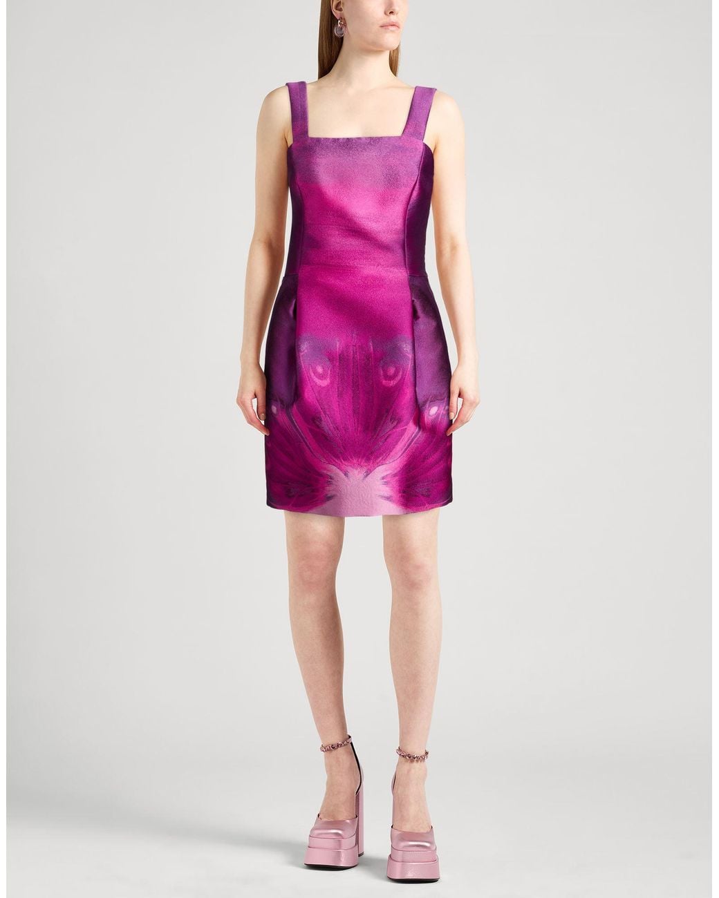 Alberta Ferretti Purple Mini Dresses