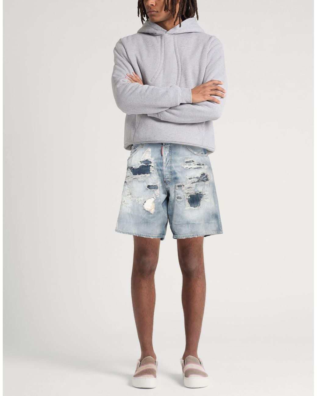 DSquared² Blue Denim Shorts for men