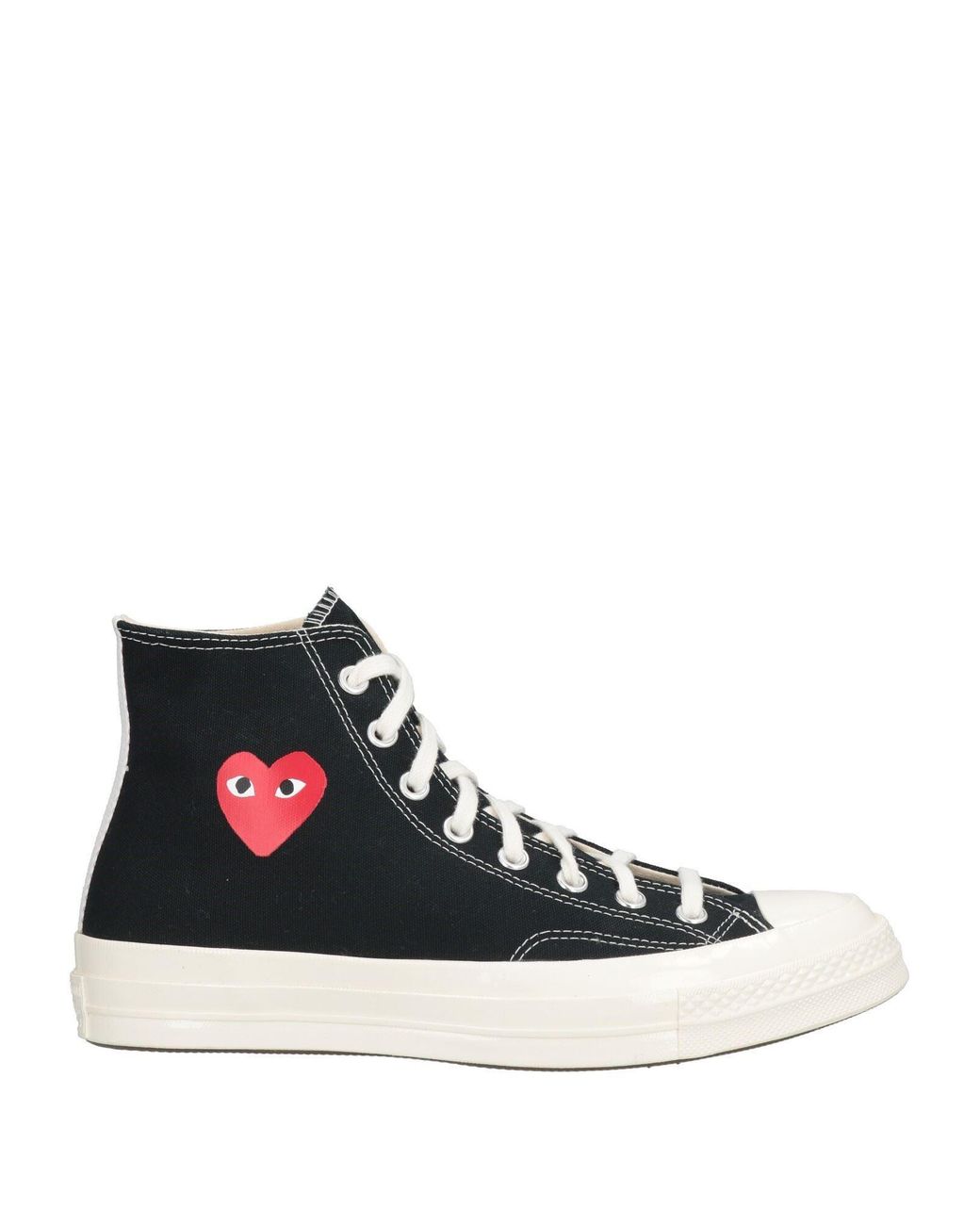 CONVERSE x COMME des GARÇONS PLAY White Sneakers Textile Fibers for men