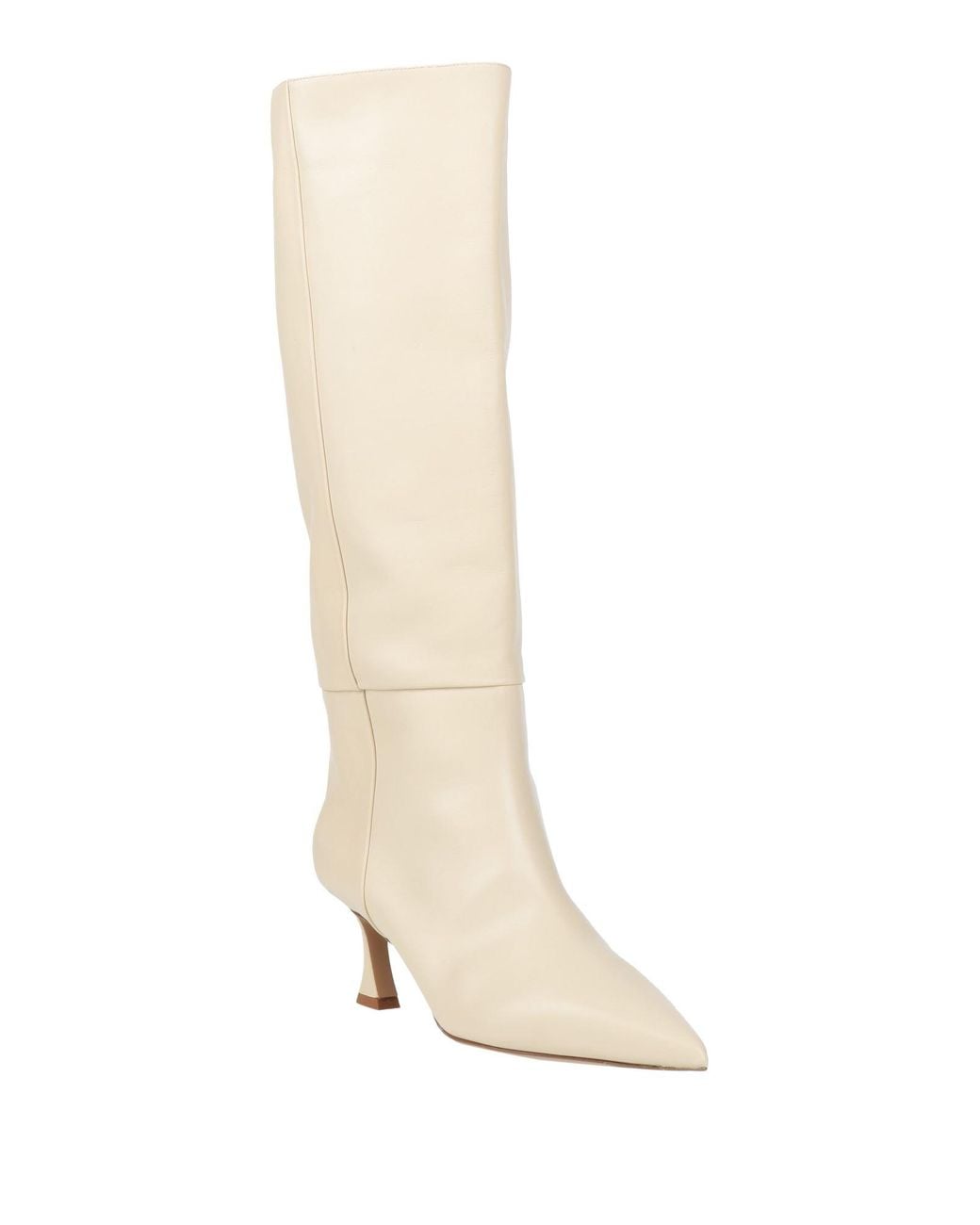 Alexandre Birman White Boot Leather