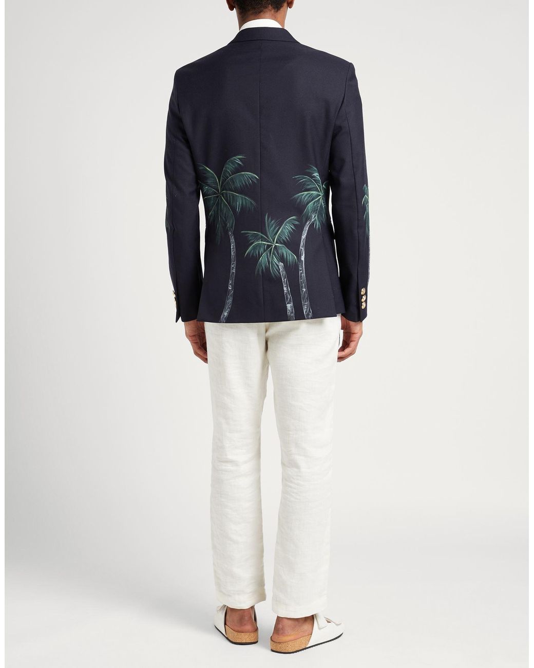 Palm Angels Blue Blazer for men