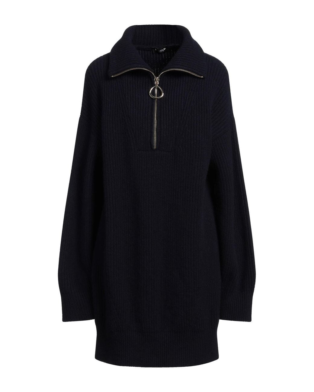 Dondup Blue Mini Dress Wool