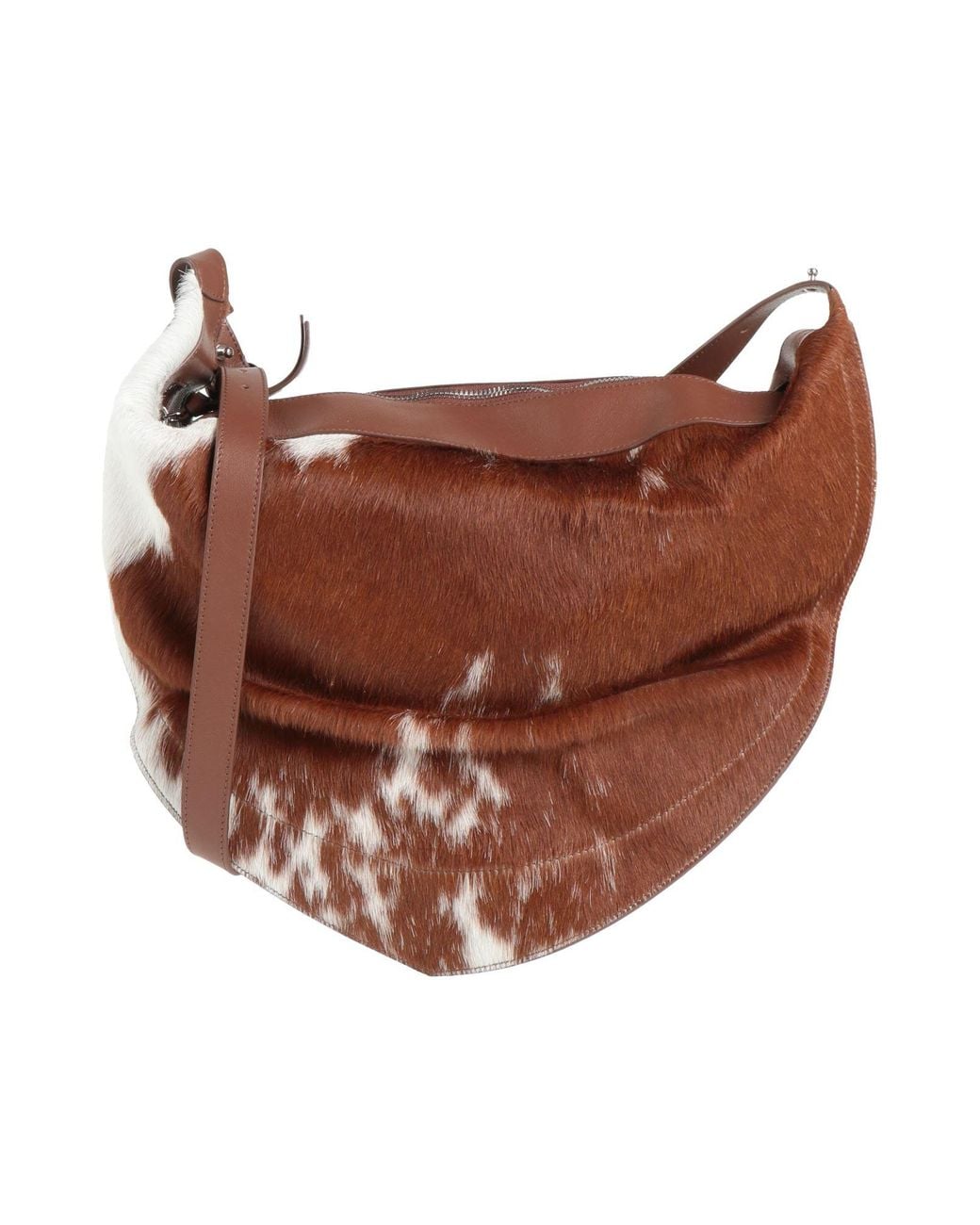 FEDERICO CINA Brown Cross-Body Bag Leather