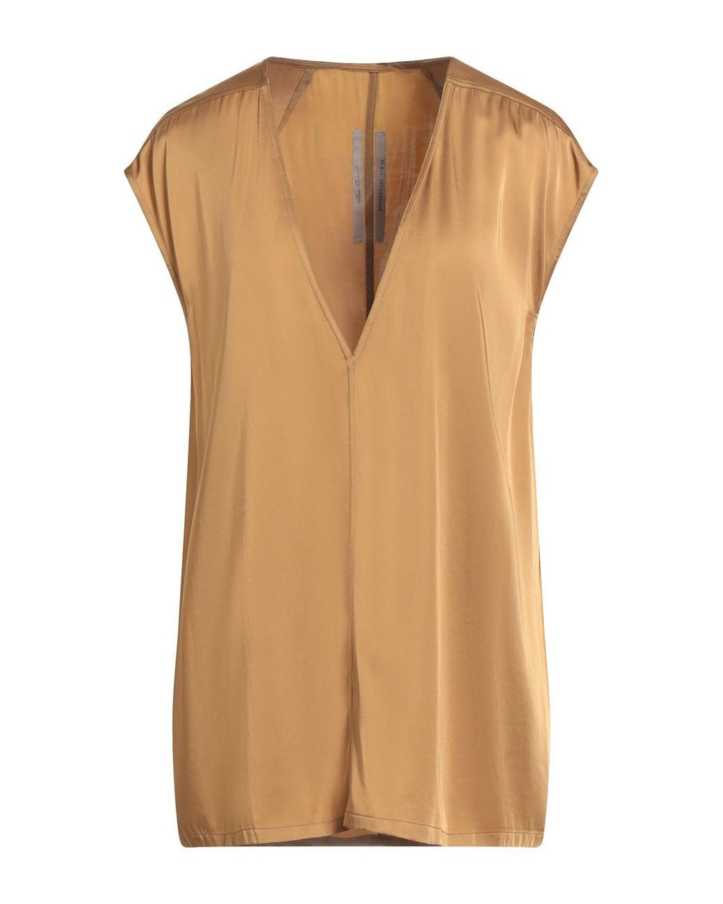Rick Owens Brown Top Acetate, Viscose