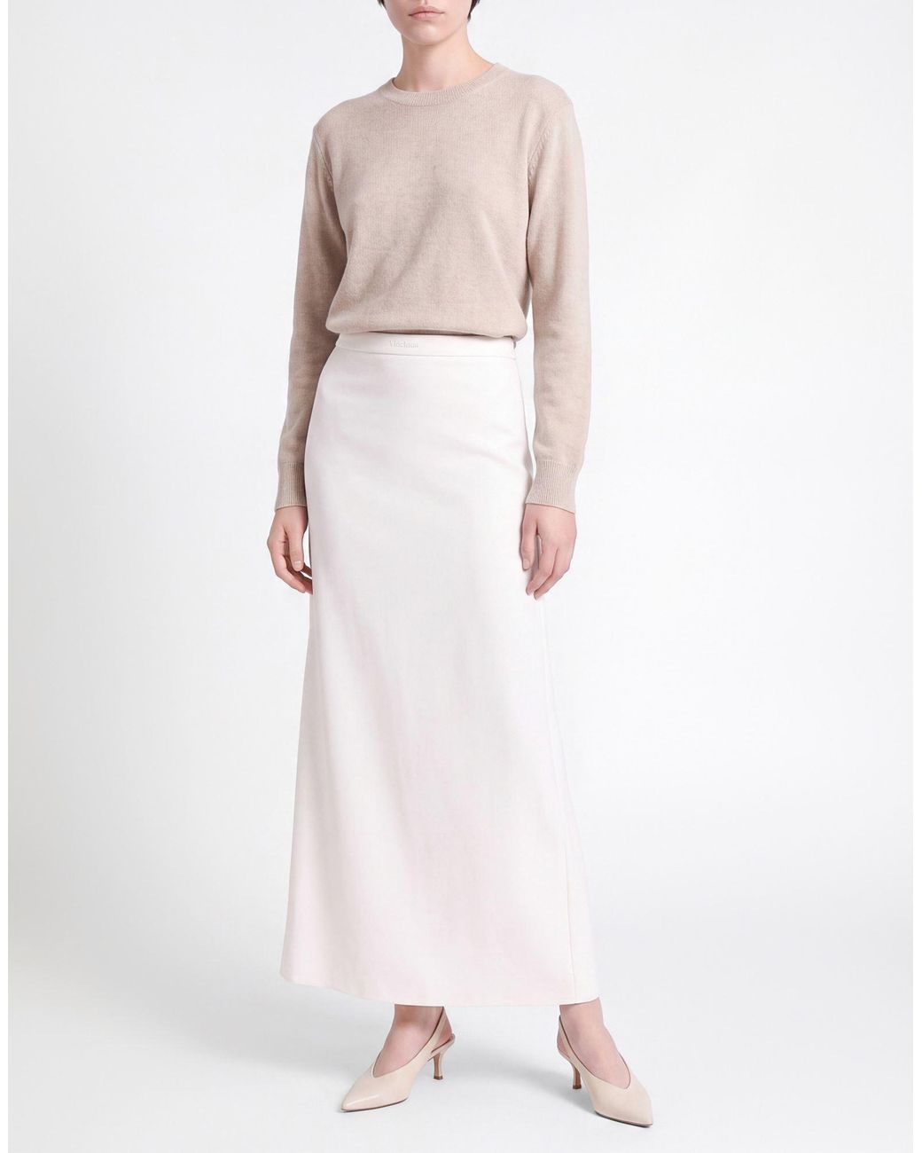 Max Mara White Maxi Skirts