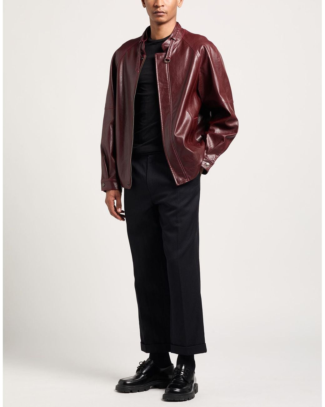 MM6 by Maison Margiela Brown Brick Jacket Polyester, Polyurethane for men
