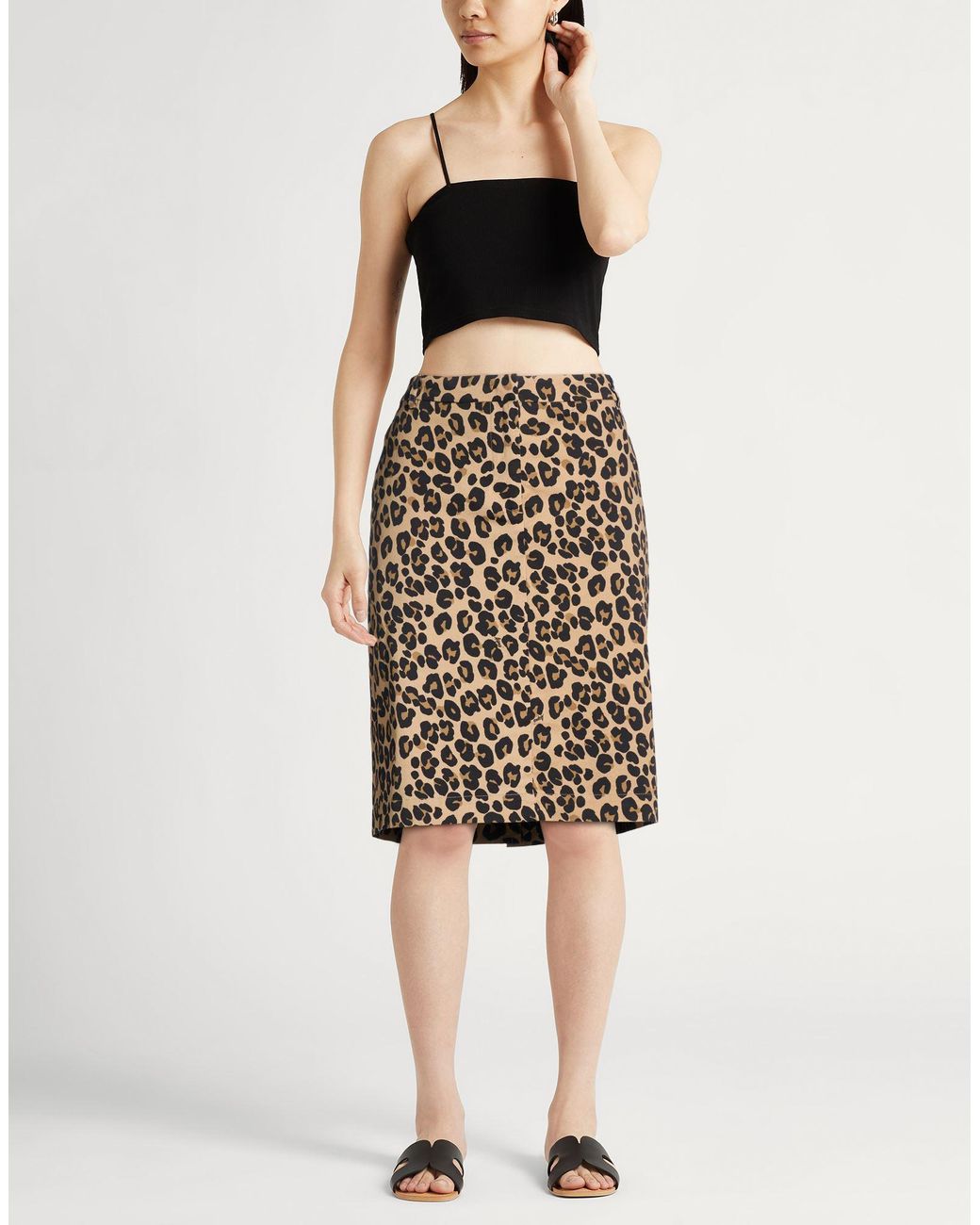 Aspesi Black Midi Skirt