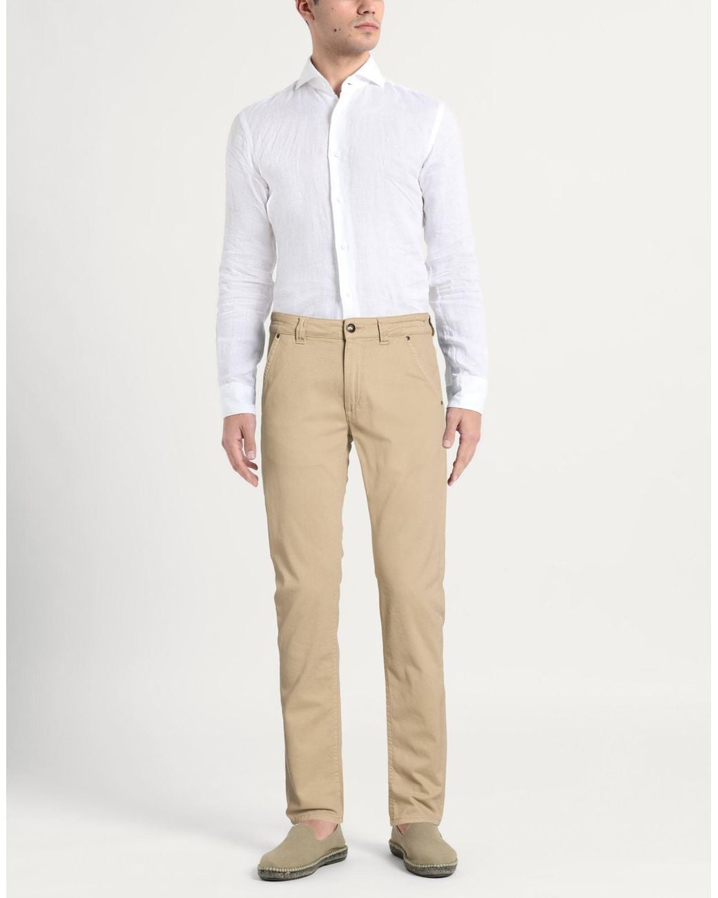 BARMAS Natural Sand Pants Cotton, Cashmere, Elastane for men