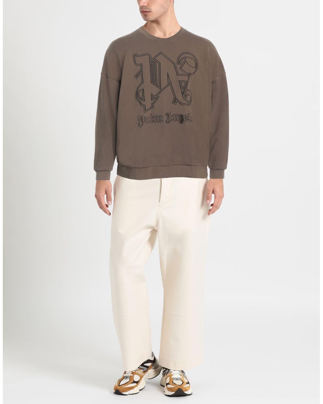 Palm Angels Brown Sweatshirt for men