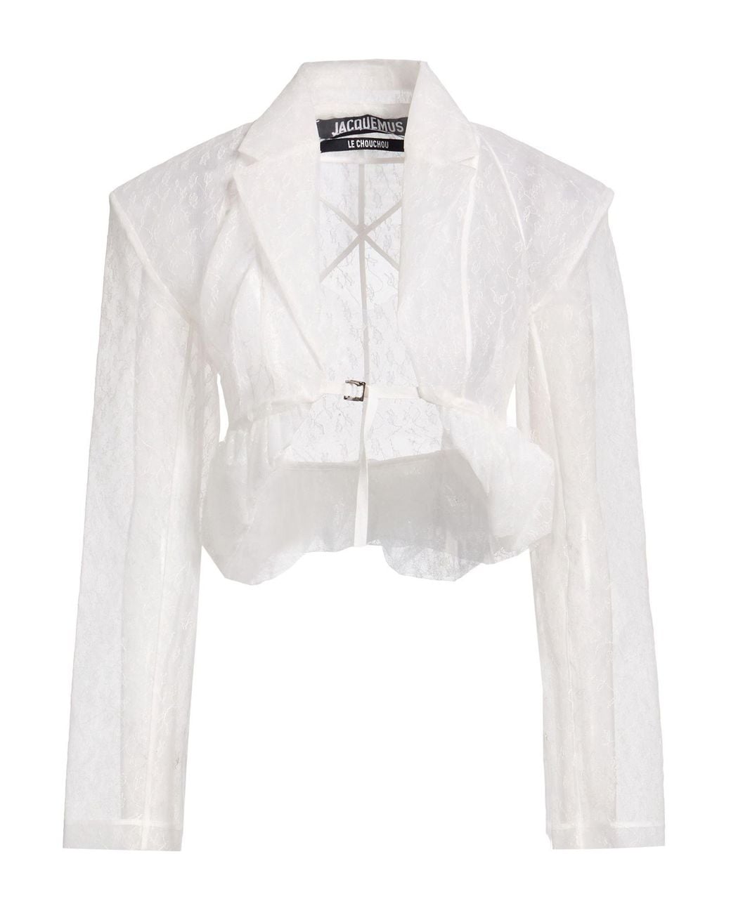 Jacquemus White Jacket Polyamide, Viscose
