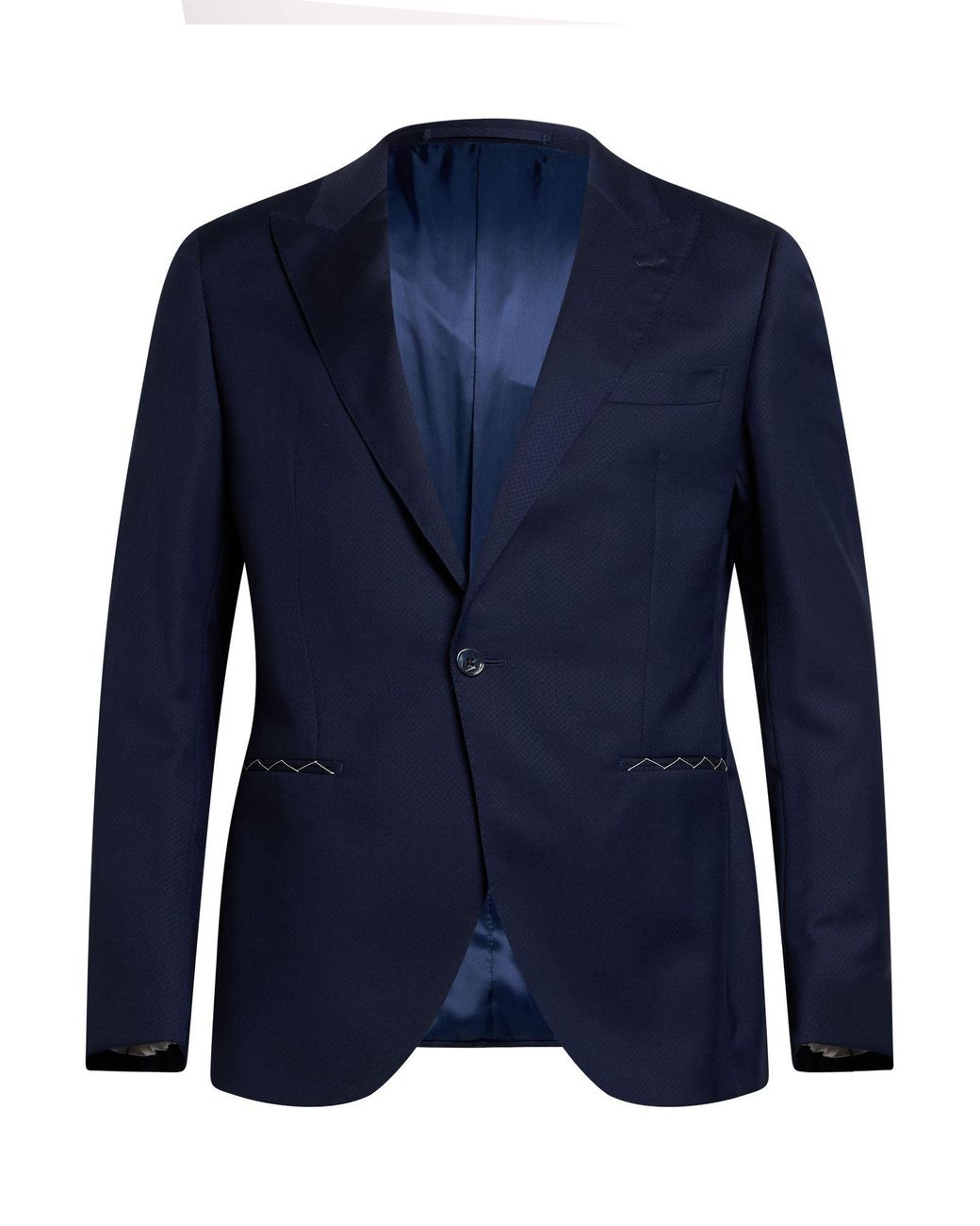 Luigi Bianchi Blue Midnight Blazer Wool for men