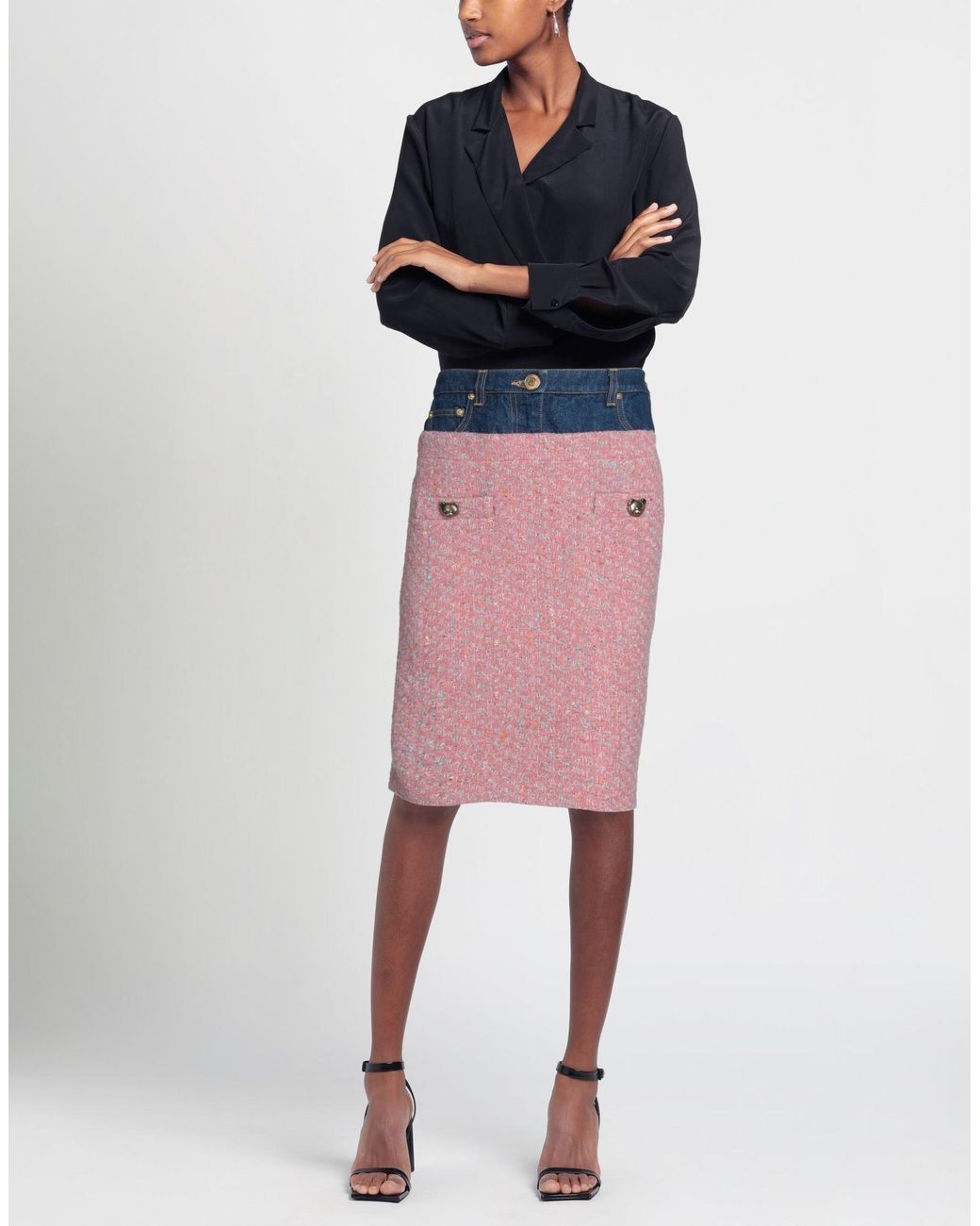 Moschino Pink Midi Skirt