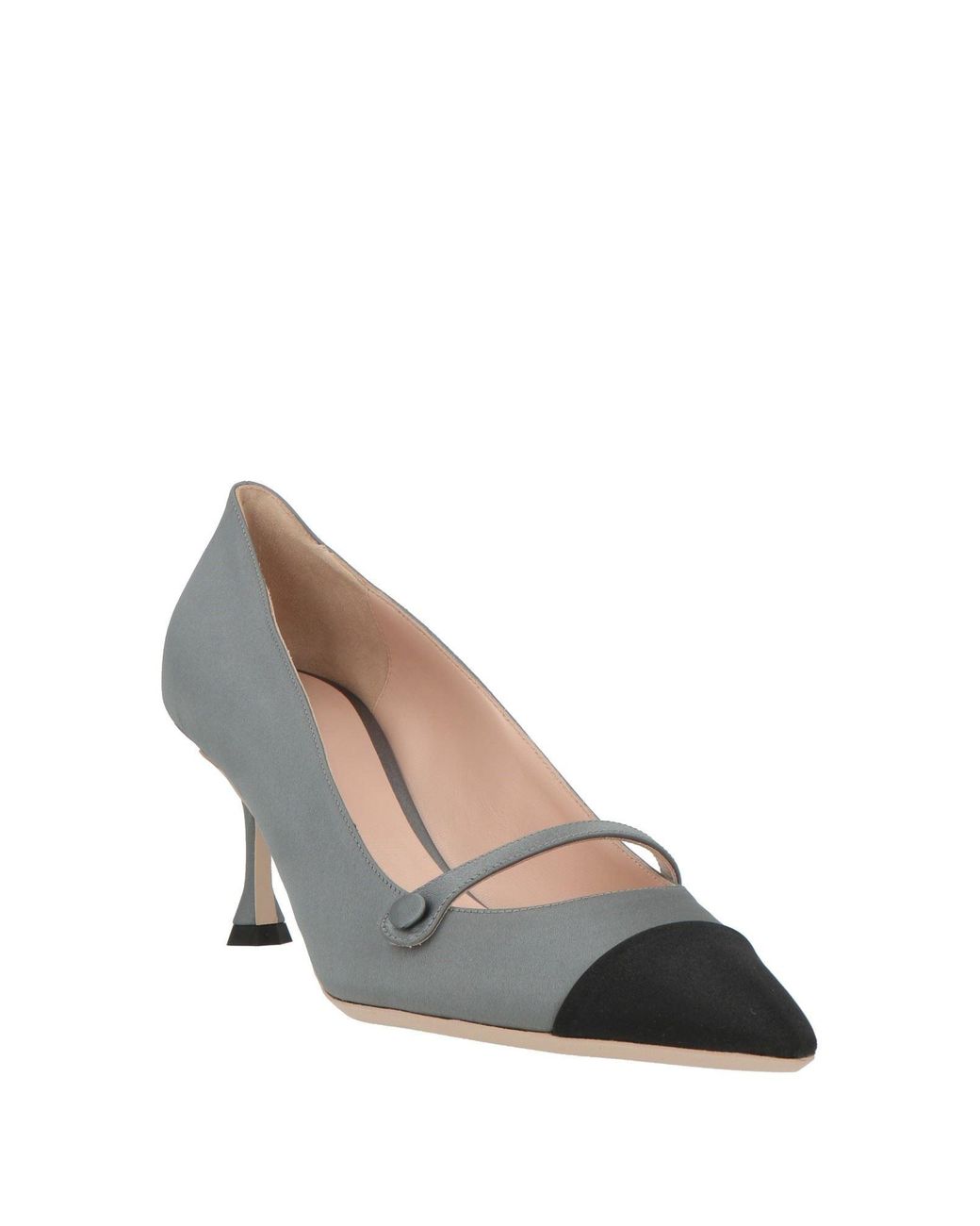 N°21 Gray Pumps Textile Fibers