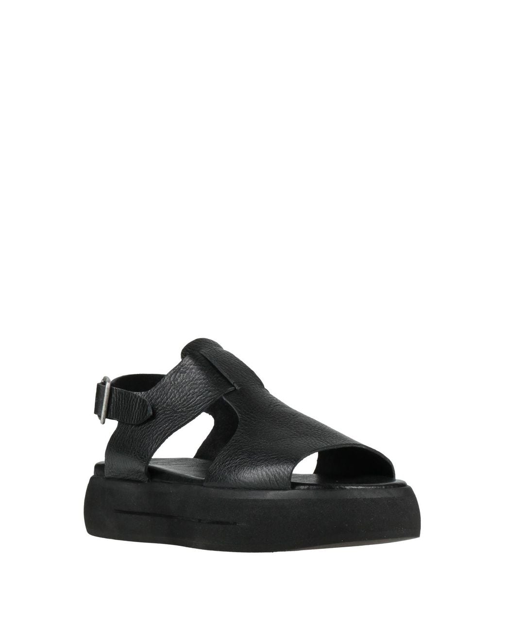Moma Black Sandals Leather