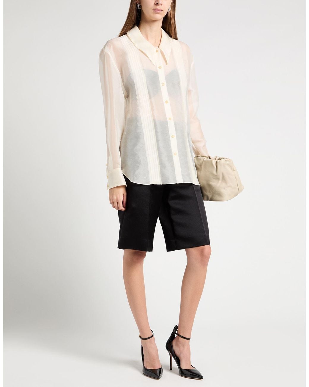 Khaite White Shirt Silk