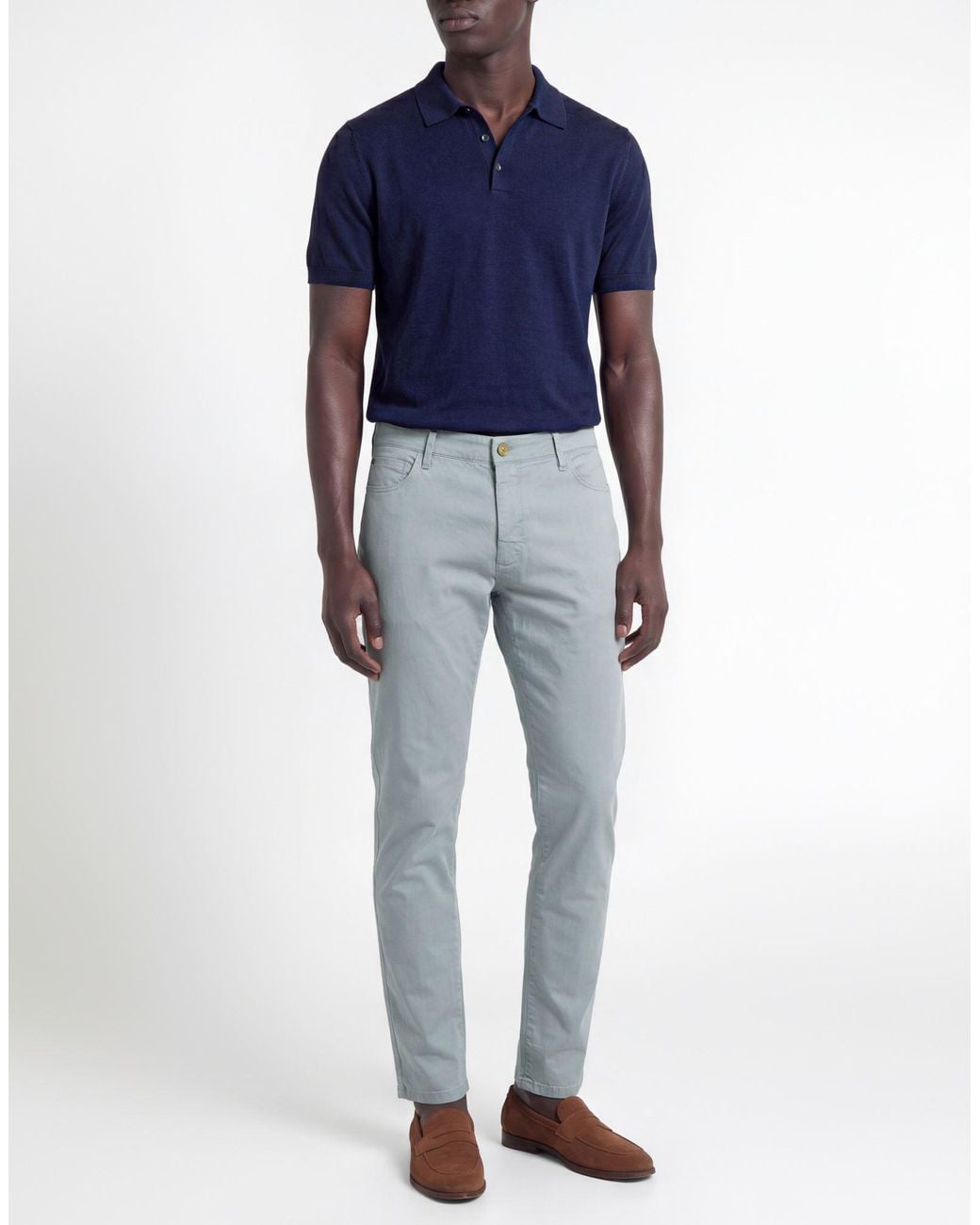 Jeckerson Blue Light Pants Cotton, Elastane for men