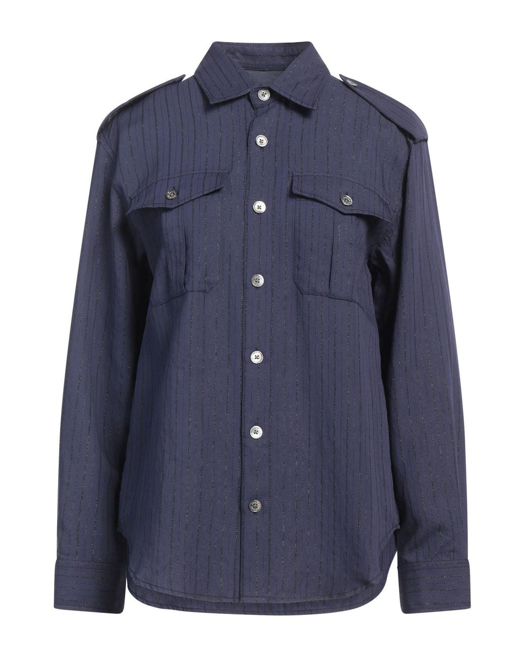 Zadig & Voltaire Blue Shirt Viscose, Polyamide, Metallic Fiber for men