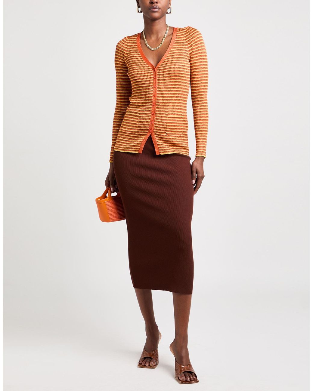 Maliparmi Orange Cardigans
