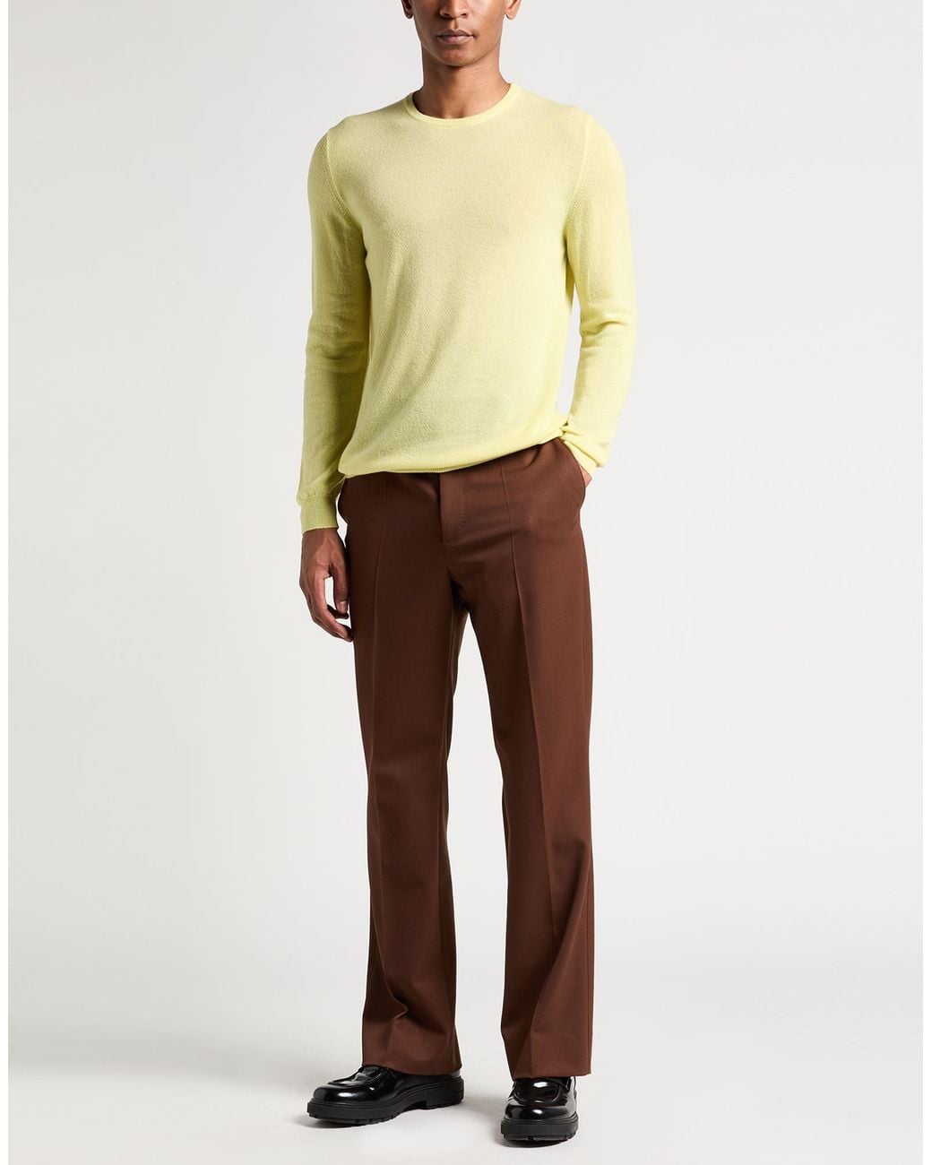Fedeli Yellow Jumper for men