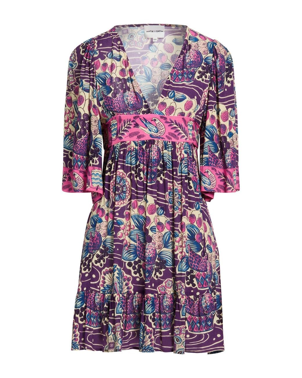 Antik Batik Purple Mini Dresses