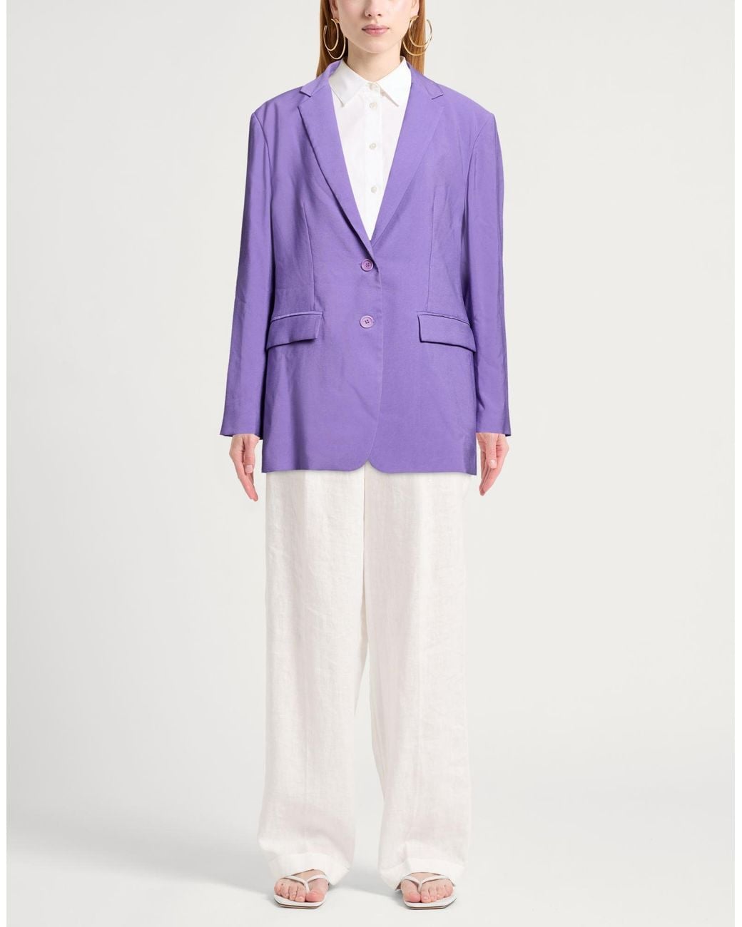 Suoli Purple Blazer Viscose, Polyester