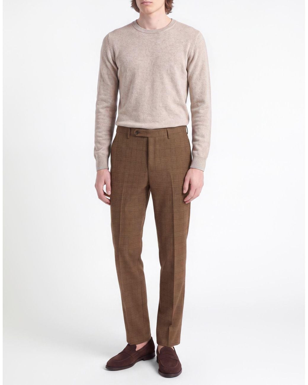 Incotex Brown By Slowear Pants Virgin Wool, Cashmere for men