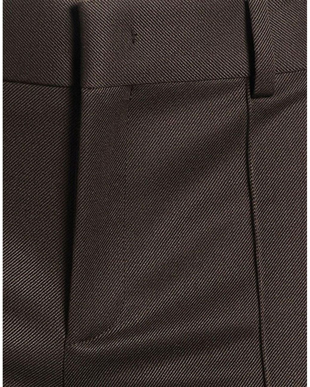 Tod's Gray Dark Pants Virgin Wool