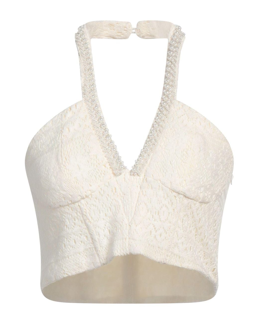 Liu Jo Natural Top Cotton, Polyamide, Elastane