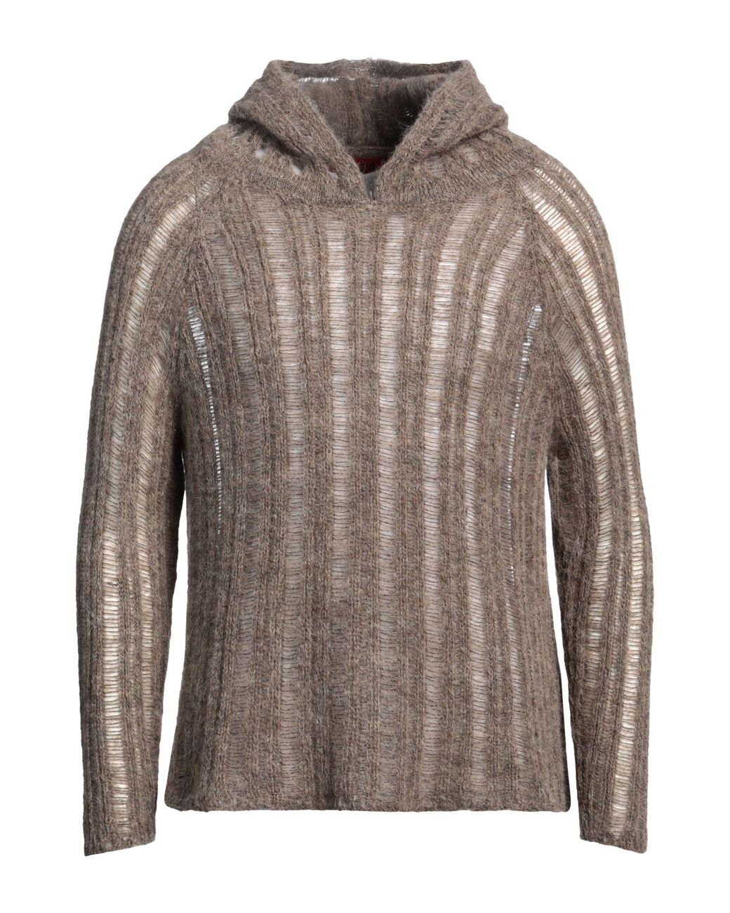 424 Brown Sweater Alpaca Wool, Recycled Polyester for men