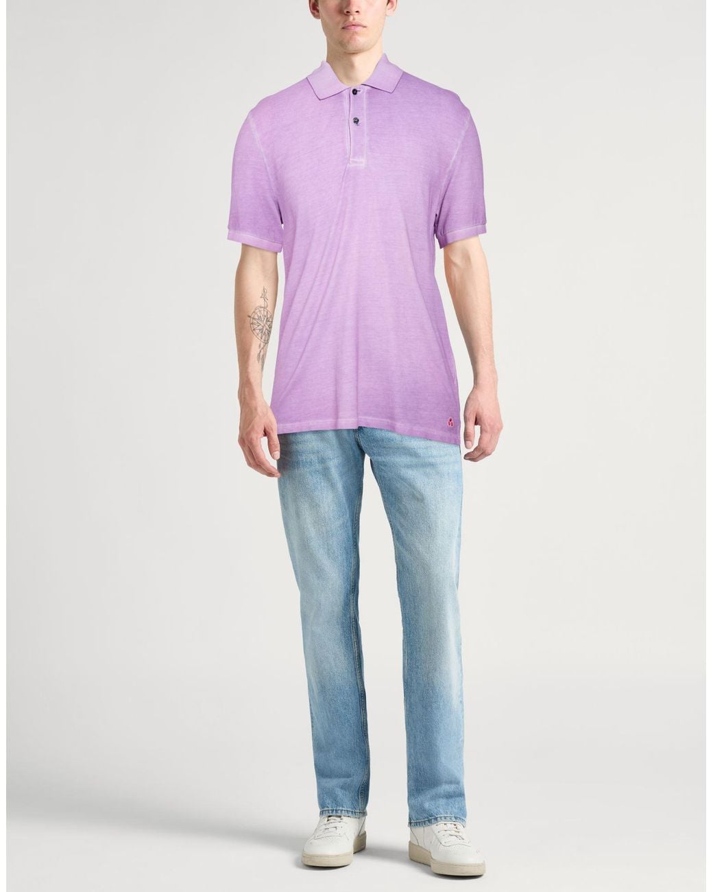 Peuterey Purple Lilac Polo Shirt Cotton for men