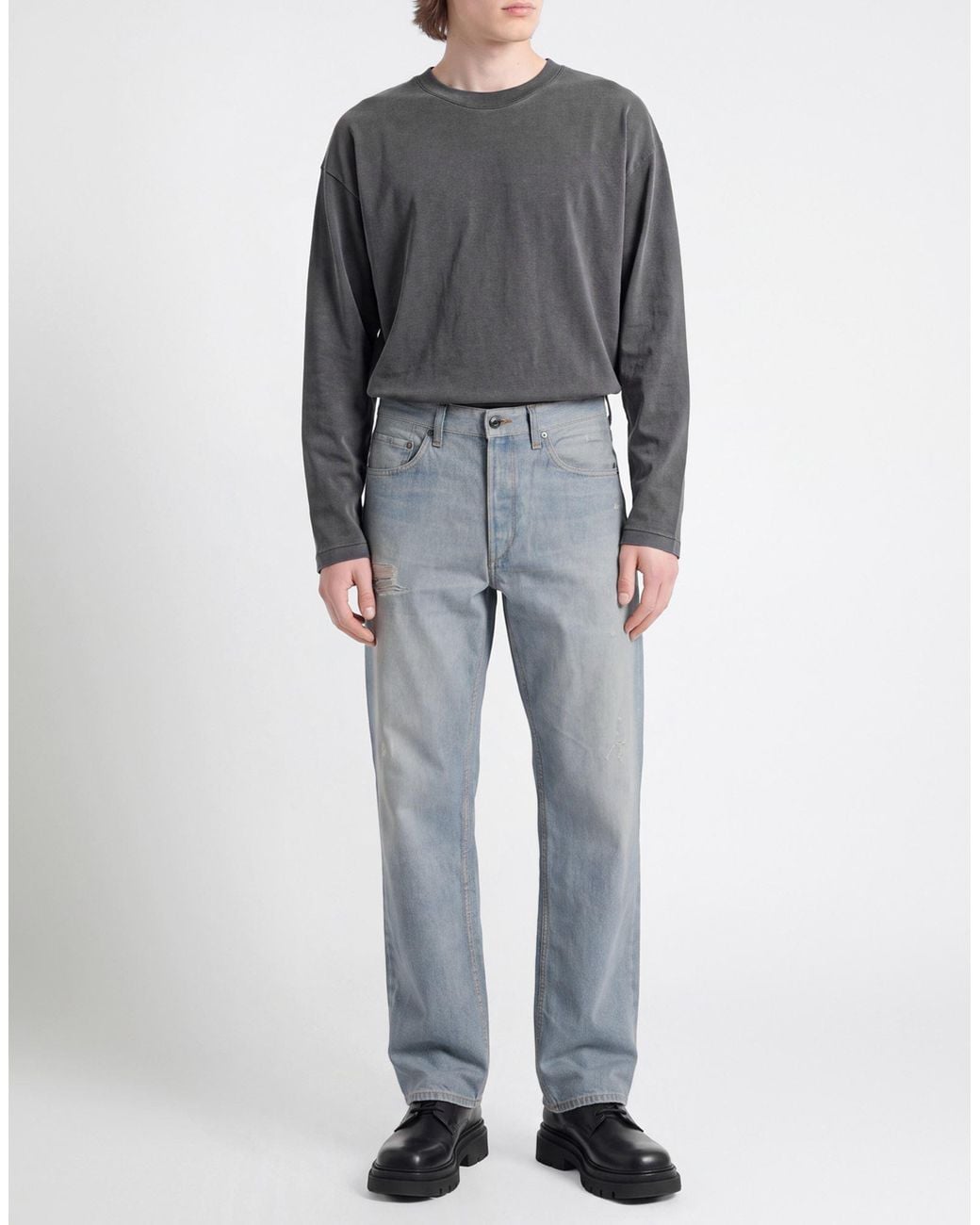 Rag & Bone Blue Pants Cotton, Elastane for men