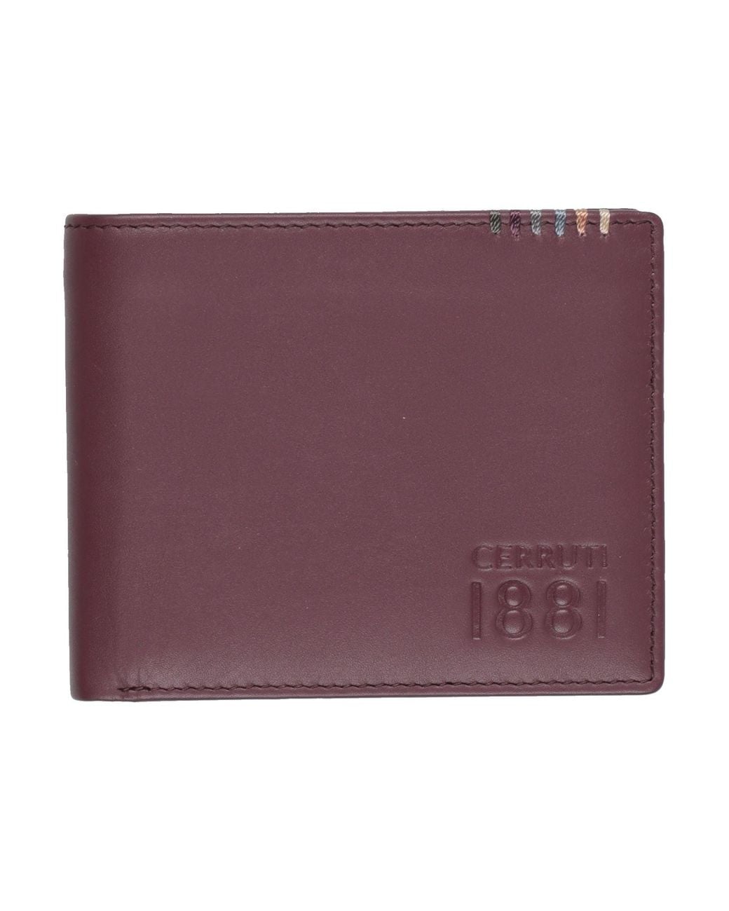 Cerruti 1881 Purple Wallet Calfskin for men