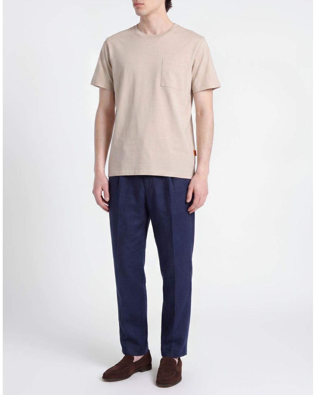 Camiseta Barena de hombre de color Natural