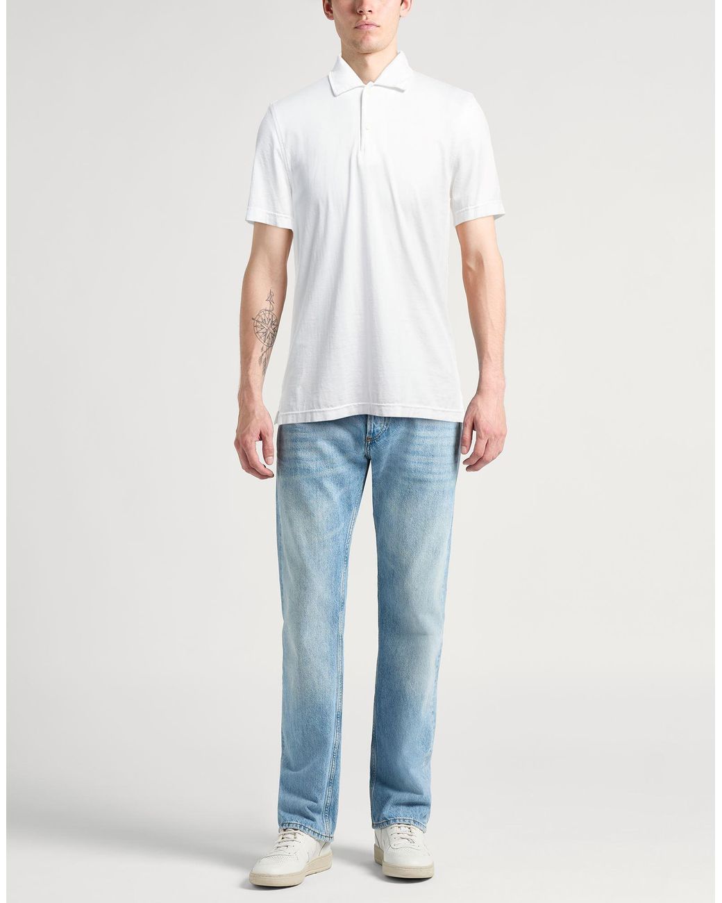 Aspesi White Polo Shirt for men