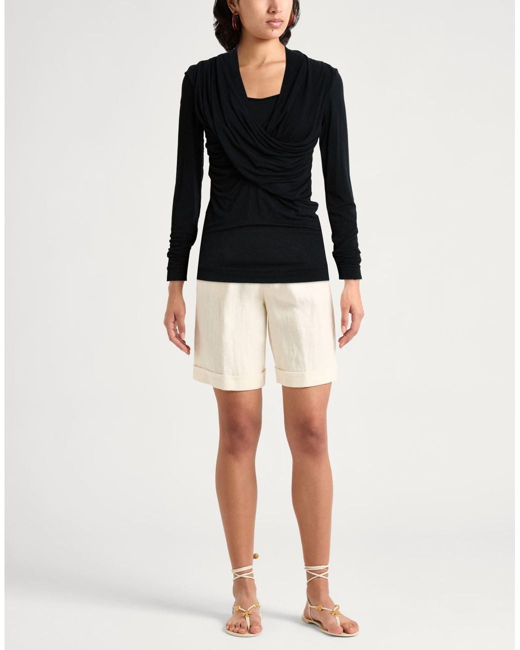 Pinko Black T-Shirt Modal, Polyester, Elastane