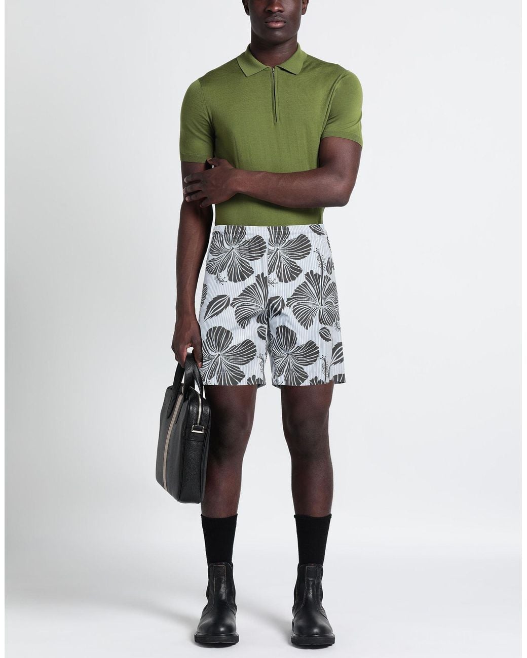 MSGM Gray Shorts & Bermuda Shorts for men