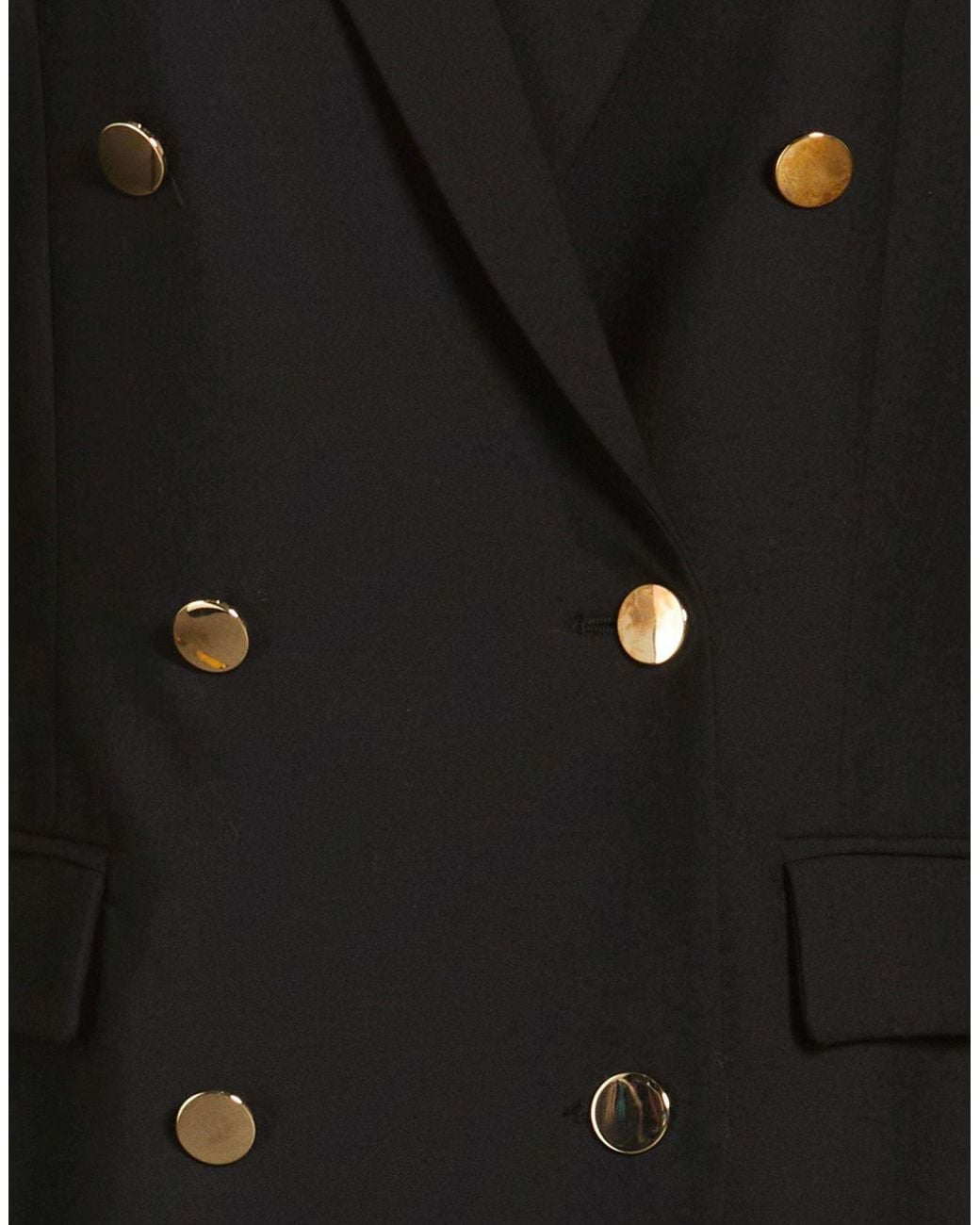Semicouture Black Blazer Polyester, Virgin Wool, Elastane