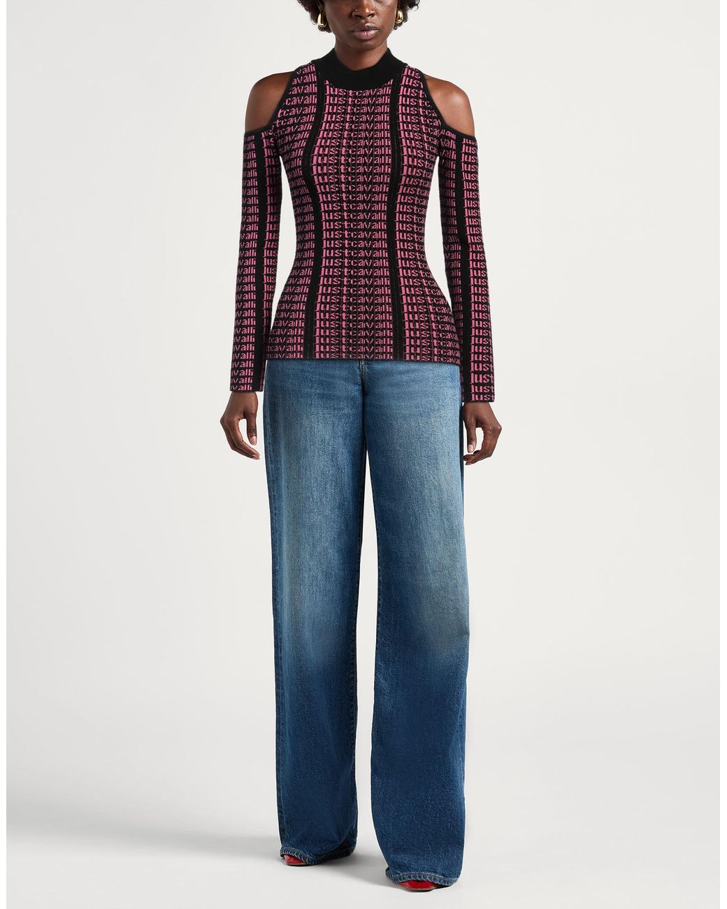 Just Cavalli Purple Turtleneck