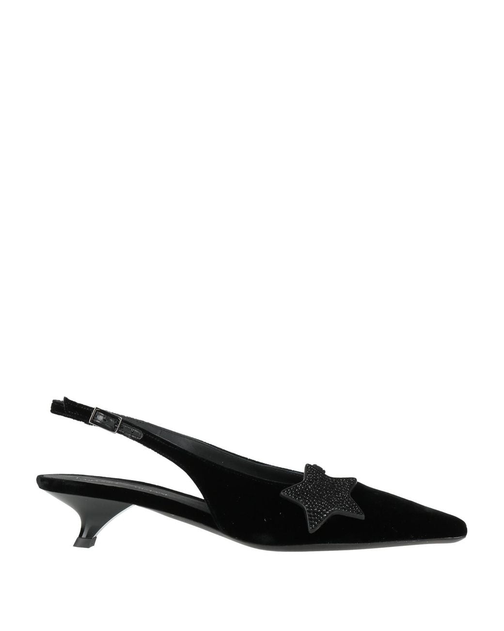 Emporio Armani Black Pumps Textile Fibers