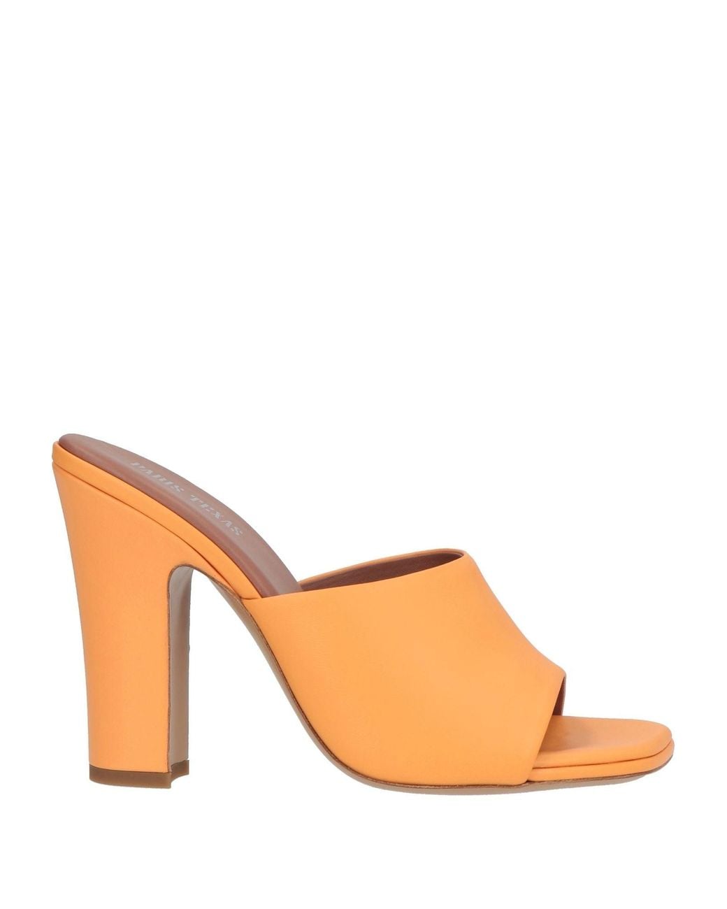 Paris Texas Orange Sandals Leather