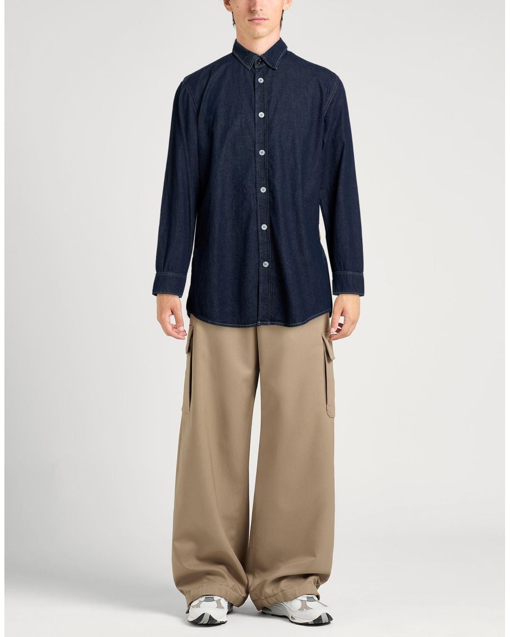G-Star Blue Denim Shirt for men