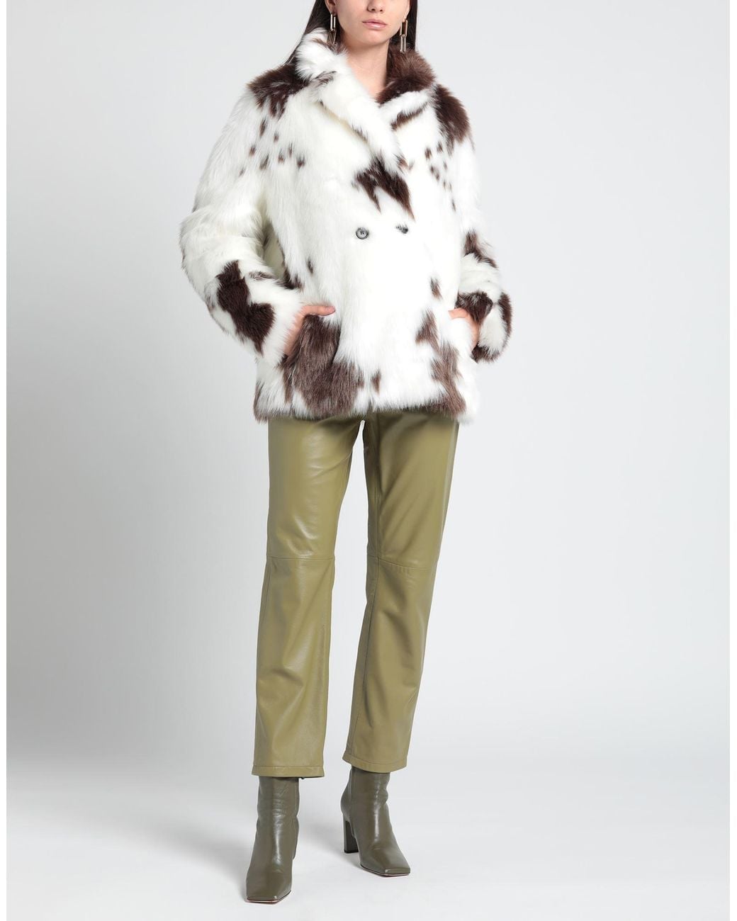 Philosophy Di Lorenzo Serafini Gray Shearling & Teddy