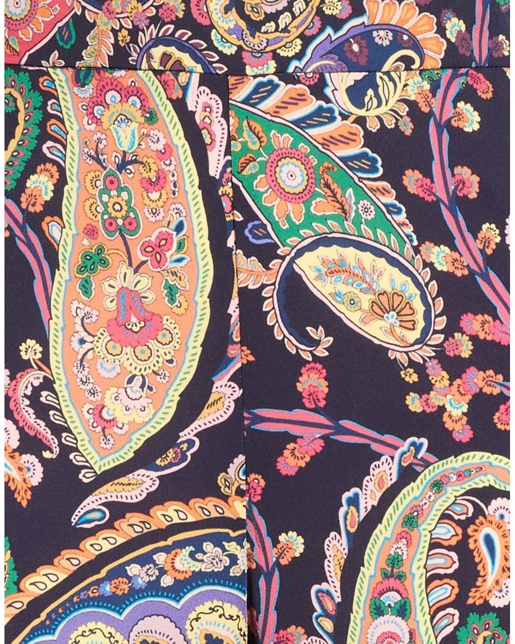 Etro Blue Midnight Pants Polyester, Elastane