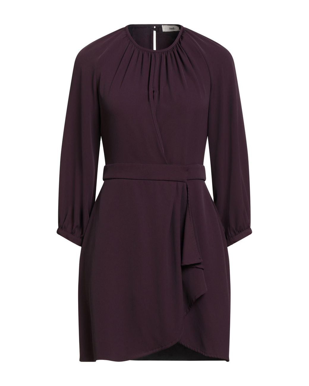 Suoli Purple Mini Dress Polyester, Elastane